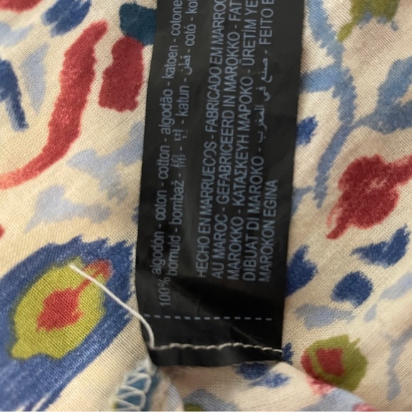 Zara Multicolor Patterned Button-Up Blouse - Picture 4 of 4